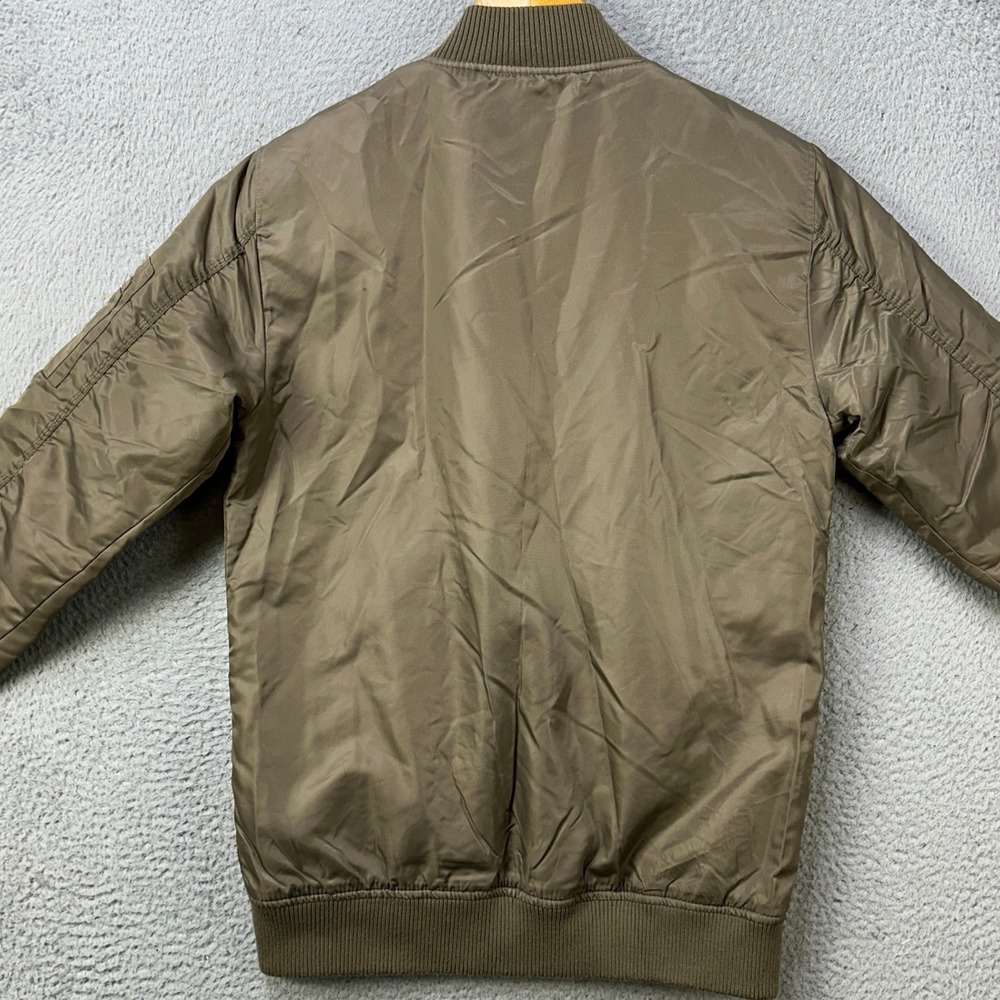 Java Monster Mens Small Jacket Bomber Olive Green… - image 3